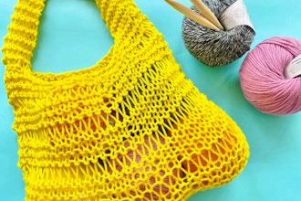 Knitting 102: Make a Market Bag